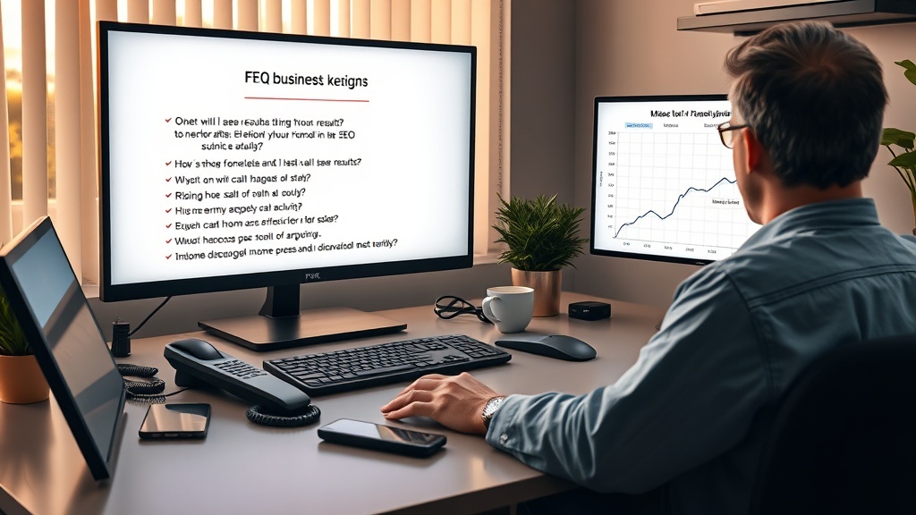 שאלות נפוצות על חבילת קידום אתרים (במקום שיחות טלפון חוזרות)